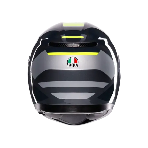 Prilba AGV K3 SHADE GREY/YELLOW FLUO