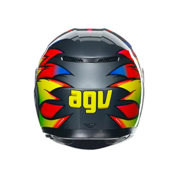 Prilba AGV K3 BIRDY 2.0 GREY/YELLOW/RED