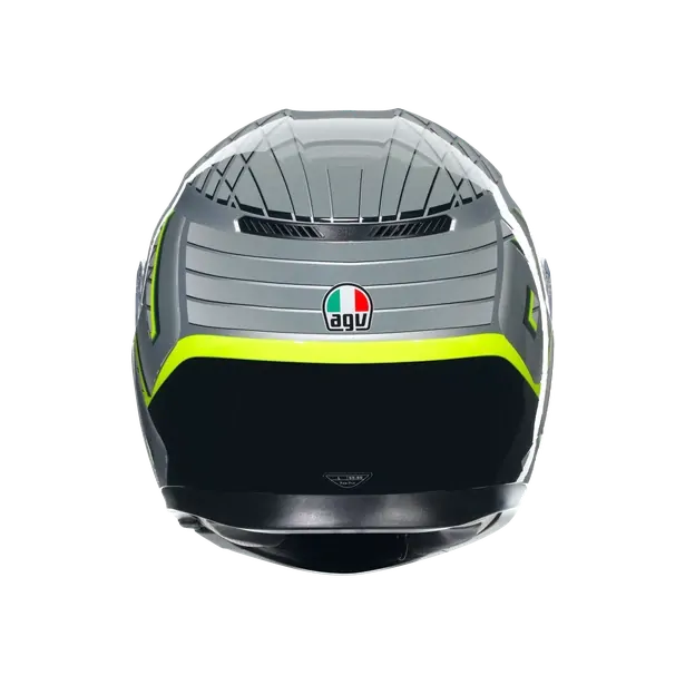 Prilba AGV K3 FORTIFY GREY/BLACK/YELLOW FLUO