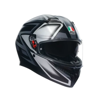 Prilba AGV K3 COMPOUND MATT BLACK/GREY