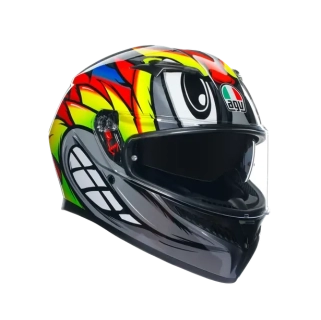 Prilba AGV K3 BIRDY 2.0 GREY/YELLOW/RED