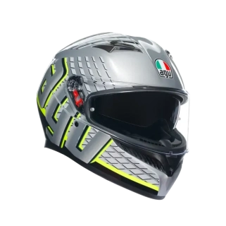 Prilba AGV K3 FORTIFY GREY/BLACK/YELLOW FLUO
