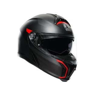 Prilba AGV TOURMODULAR FREQUENCY MATT GUNMETAL/RED