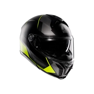 Prilba AGV TOURMODULAR PERCEPTION MATT BLACK/YEL FLUO