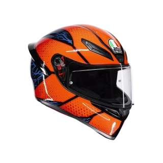Prilba AGV K1 S SPEEDARMOR BLACK/ORANGE/BLUE