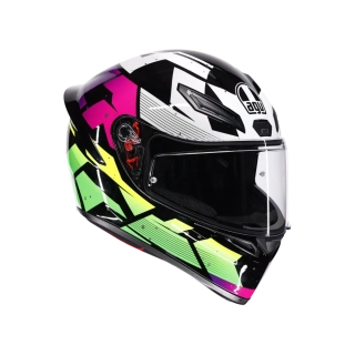 Prilba AGV K1 S PUNKPULSE BLACK/PURPLE/LIME