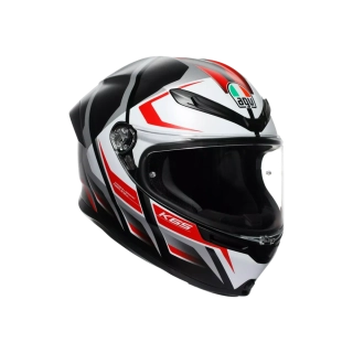 Prilba AGV K6 S E2206 - KARVE MATT BLACK/WHITE/RED